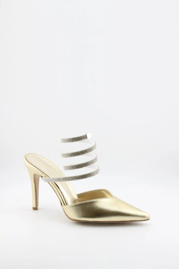 Sante Spiral Strap Pointed Toe Stilettos